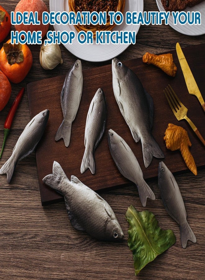 Liliful 12 Pcs Fake Fish Artificial Realistic Toys Stuffed Foam Faux Sea Fish Including Big and Small for Home Decoration Aquarium Display Ornaments Stage Drama Photography Prop Prank Prop - Image 4
